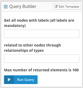 Query Template form in Graphlytic